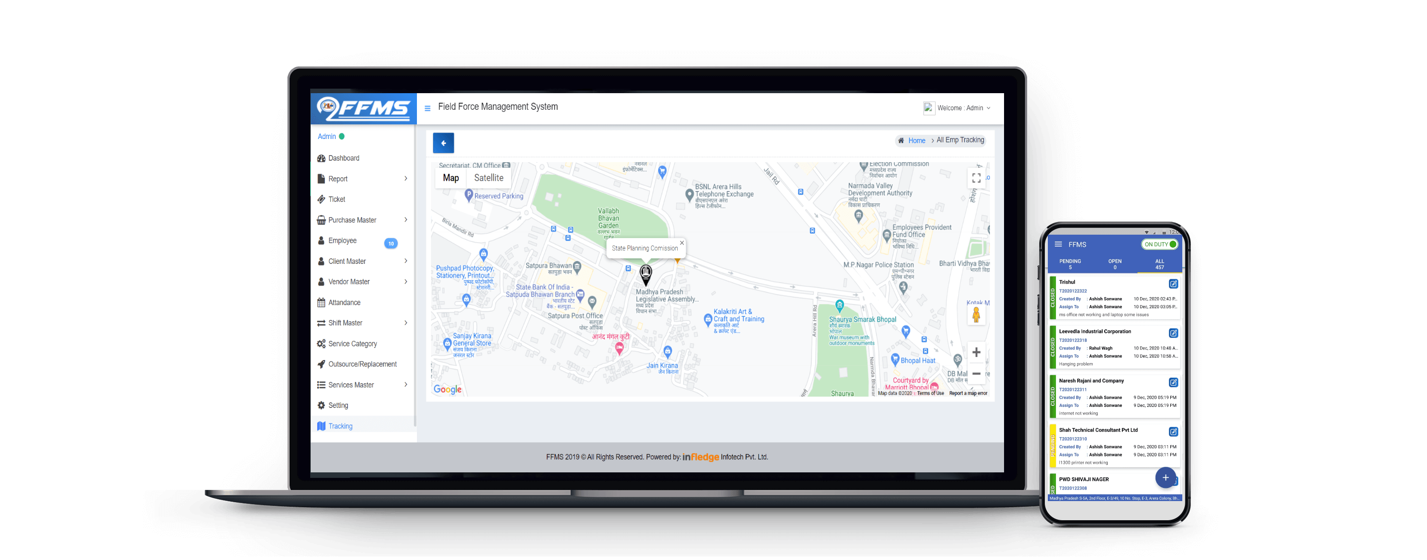 How Field Task Management & Employee Tracking App Works - FFMS